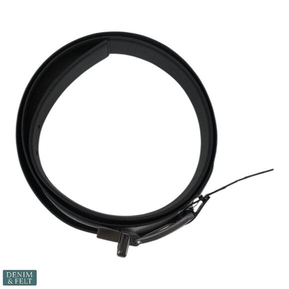 Coach Black Signature Leather Reversible Belt Harness Buckle 38mm NEW/NWT!! main image 6